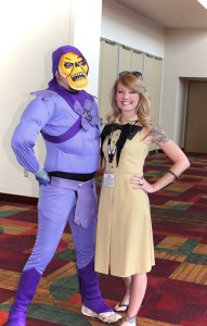 I ran around chasing Skeletor ALL day trying to get THIS picture with him!