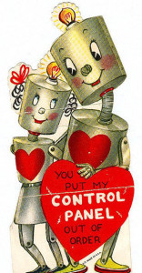 Can't have a vintage Valentine without a futuristic nerd reference! 