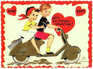 One of these days I will have my Vespa, but for now I will give you one on a Valentine. :)