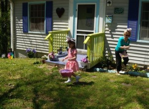 Annual Easter Egg Hunt at our old humble bungalow ~ 2009