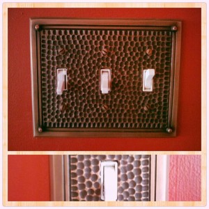 These switch plates are all throughout our living room & kitchen. 