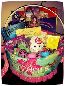 Mini Maven's Easter basket this year! That 'Easter Bunny' is a good egg! ;)