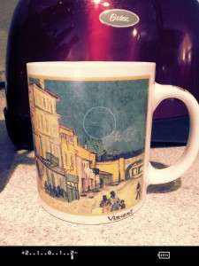 Van Gogh has held great significance in my life for a long, looong time... And I have a vast collection of Van Gogh things to solidify that. Today I'll feature one of my mugs. I am fairly certain my mug came from a bookstore on my travels, but I have others from Chaleur ~ I love Chaleur.com!  If you're in the market for *any* artist, check out this online store. You won't be sorry! 