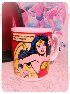 Well, this coffee mug is clearly a no-brainer for what I just mentioned up above, not to mention how often Wonder Woman makes it into my blog posts. :P WW can be found just about anywhere from Spencer's at the mall to ThinkGeek.com - she is NOT in short supply! #thankgoodnessgracious I happen to be, however, a GARGANTUAN Retro Planet fan! Their mugs are pretty epic & primo, so have fun thumbing through that site!